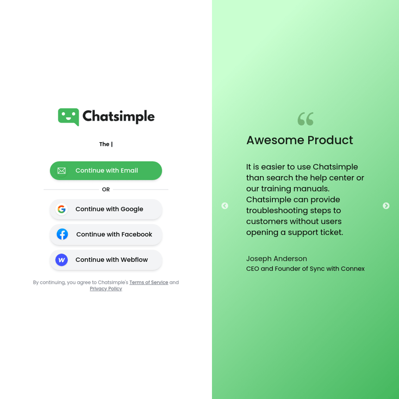 Chatsimple AI Sales Chatbot