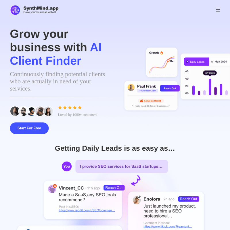 AI Client Finder by SynthMind