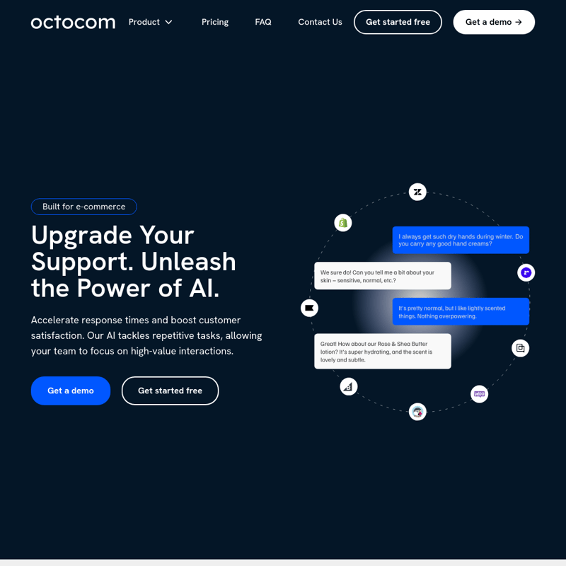 Octocom - AI Tool Screenshot and Interface Preview