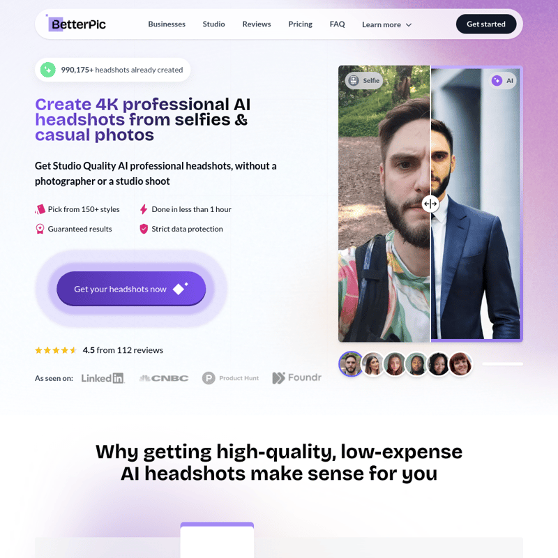 BetterPic | AI Headshots