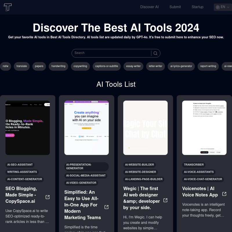 Best AI Tools Directory