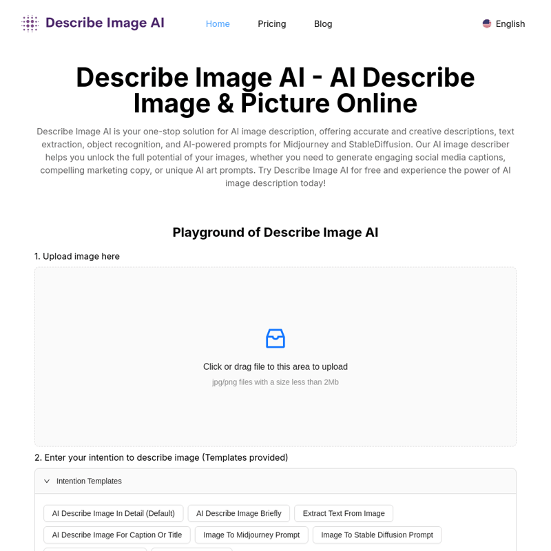 Describe Image AI