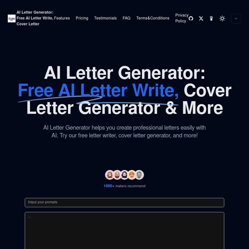 AI Letter Generator