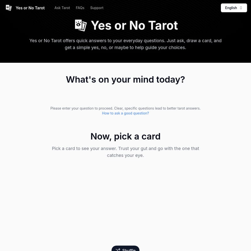 Yes or No Tarot