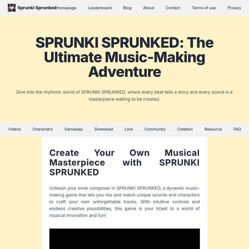 Sprunki Sprunked