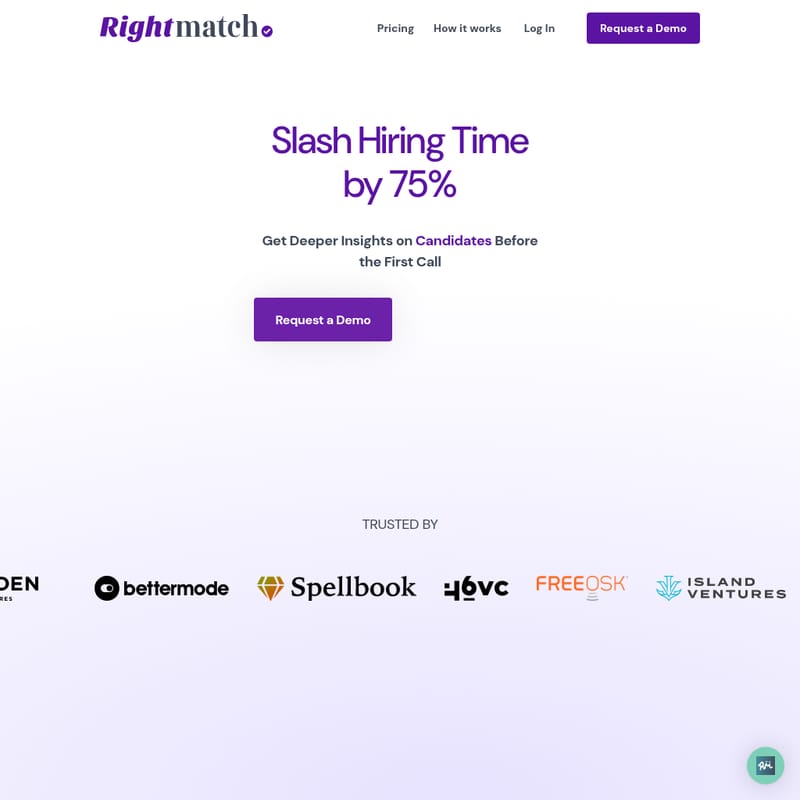 RightMatch AI - AI Tool Screenshot and Interface Preview