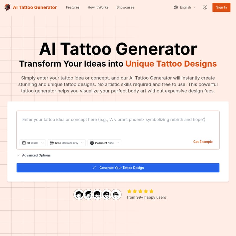 AI Tattoo Generator