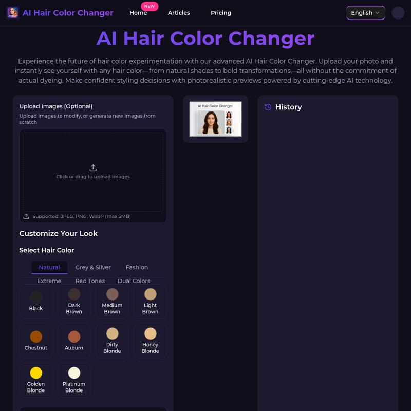 AI Hair Color Changer