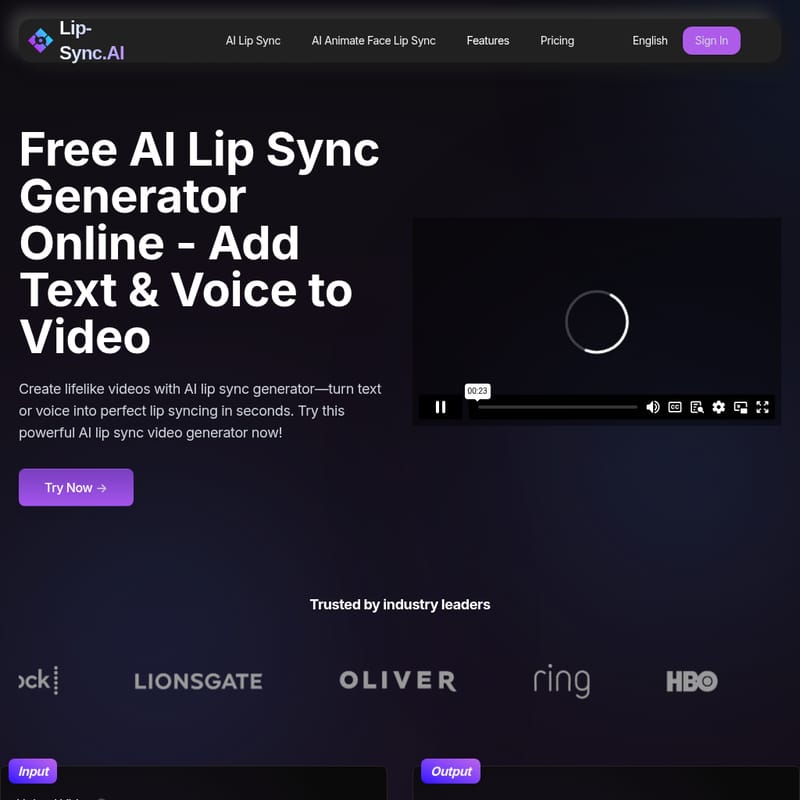 AI Lip Sync Generator