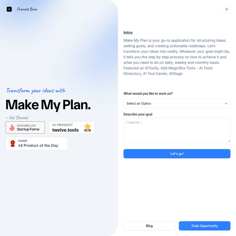 Make My Plan