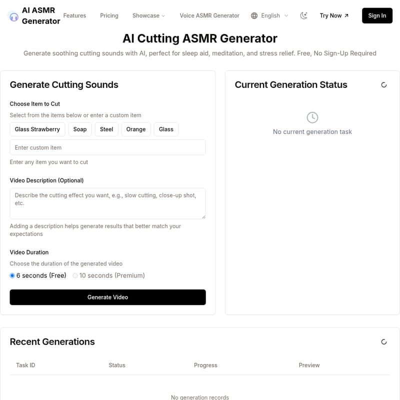 AI ASMR Generator