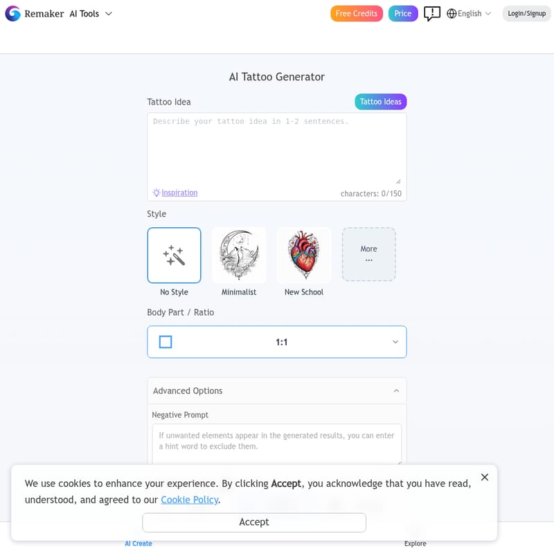 Remaker - AI Tattoo Generator