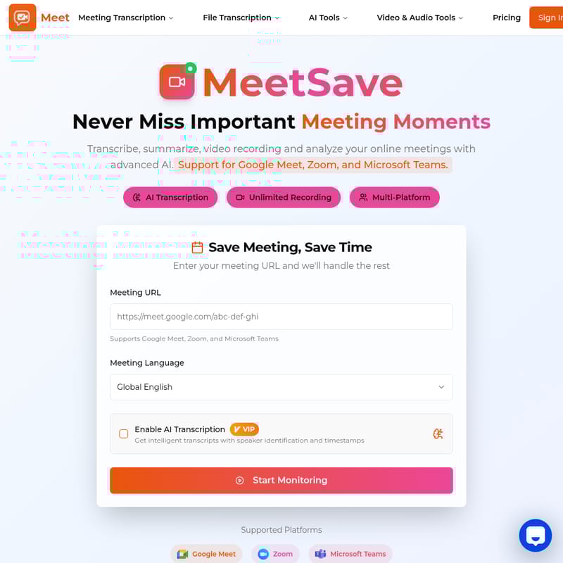 MeetSave AI