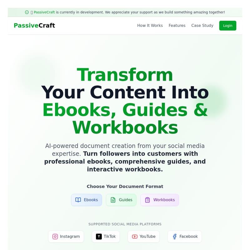 PassiveCraft