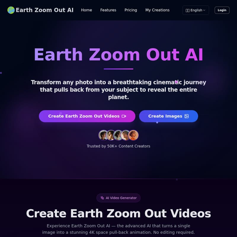 Earth Zoom Out AI