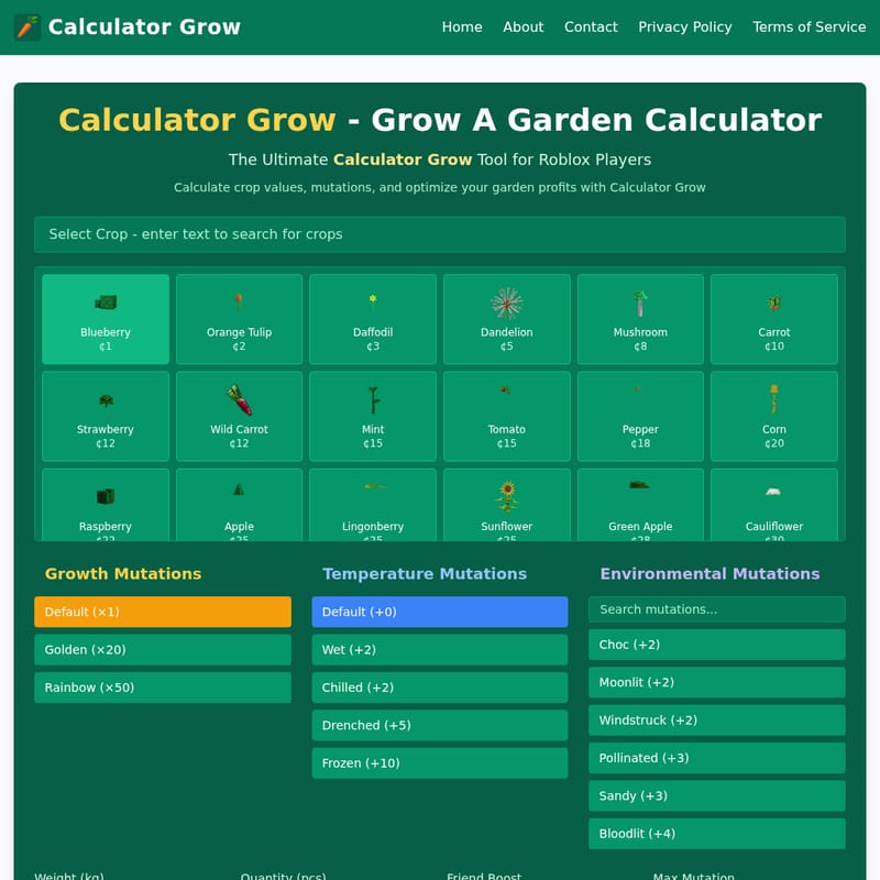 Calculator Grow