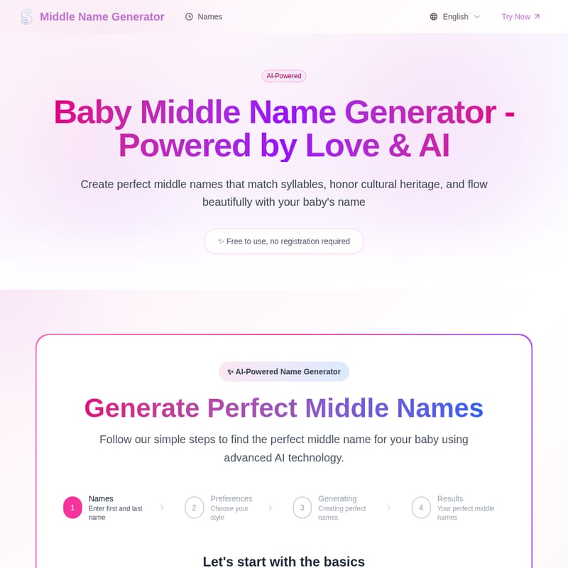 Middle Name Generator