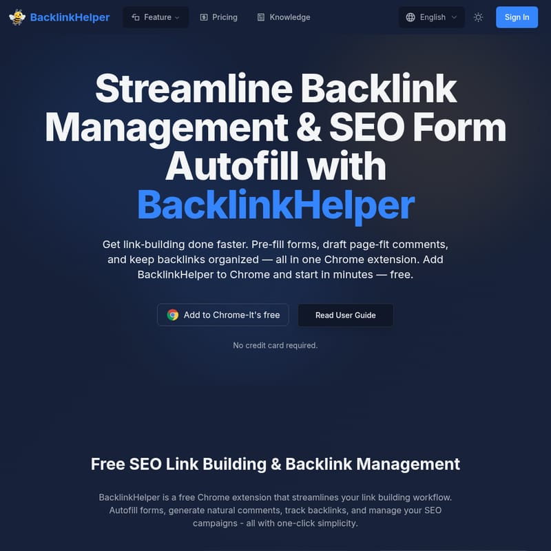 BacklinkHelper
