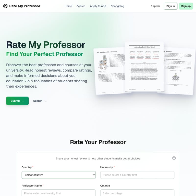 Find Best Professor