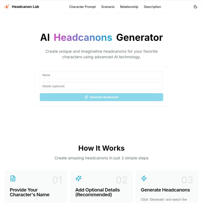Headcanons Generator