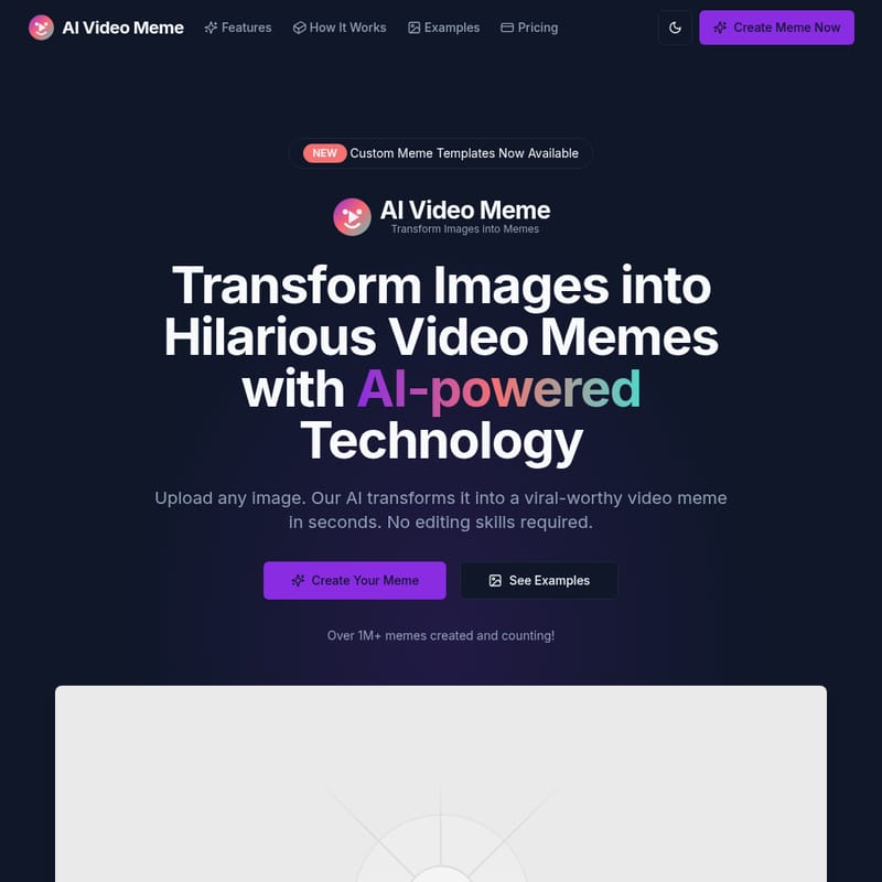 View AIVideoMeme - AIによる静止画から動画ミーム生成ツール AIVideoMeme - AI Tool Screenshot and Interface Preview