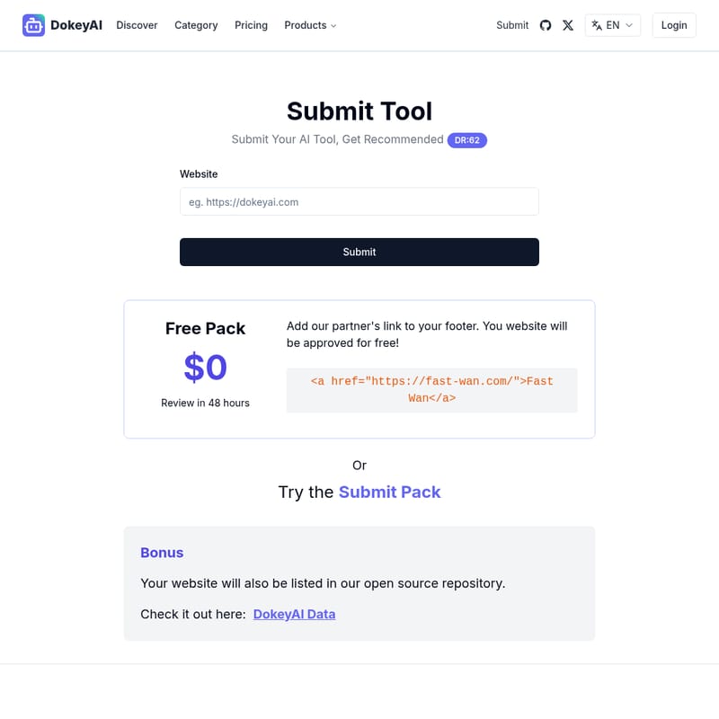 Dokeyai - AI Tool Screenshot and Interface Preview