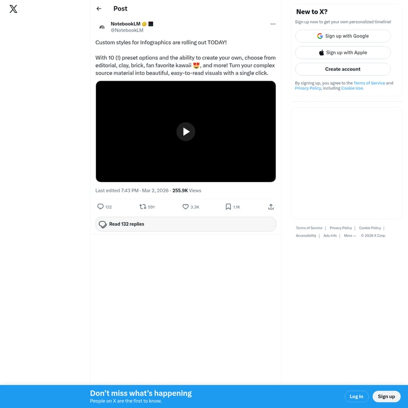 View NotebookLM Custom Infographic Styles - NotebookLM: Creación de Infografías Personalizadas con Estilos Visuales Avanzados NotebookLM Custom Infographic Styles - AI Tool Screenshot and Interface Preview