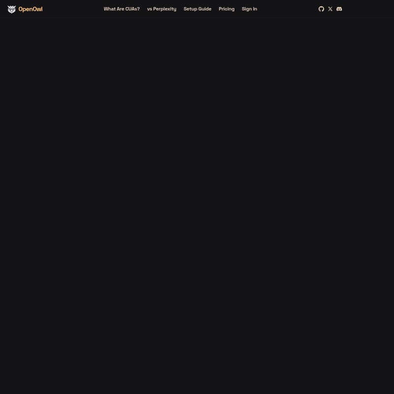View OpenOwl - OpenOwl: Der KI-Assistent zur vollständigen Desktop-Automatisierung für Mac und PC OpenOwl - AI Tool Screenshot and Interface Preview