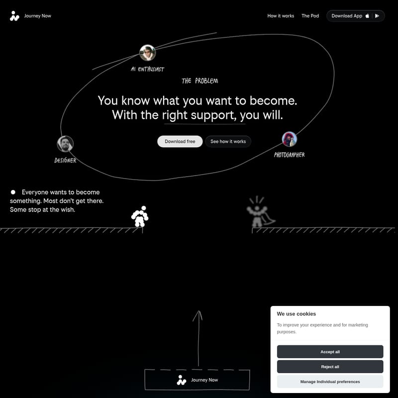 View Journey Now - Journey Now: The Personalized 30-Day Path to Achieving Your Goals and Daily Habits Journey Now - AI Tool Screenshot and Interface Preview