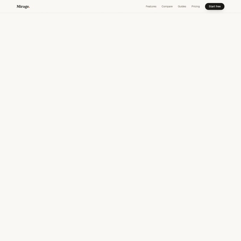 View Mirage - Mirage: High-conversion interactive product demos for SaaS teams to showcase features without video or sales calls. Mirage - AI Tool Screenshot and Interface Preview